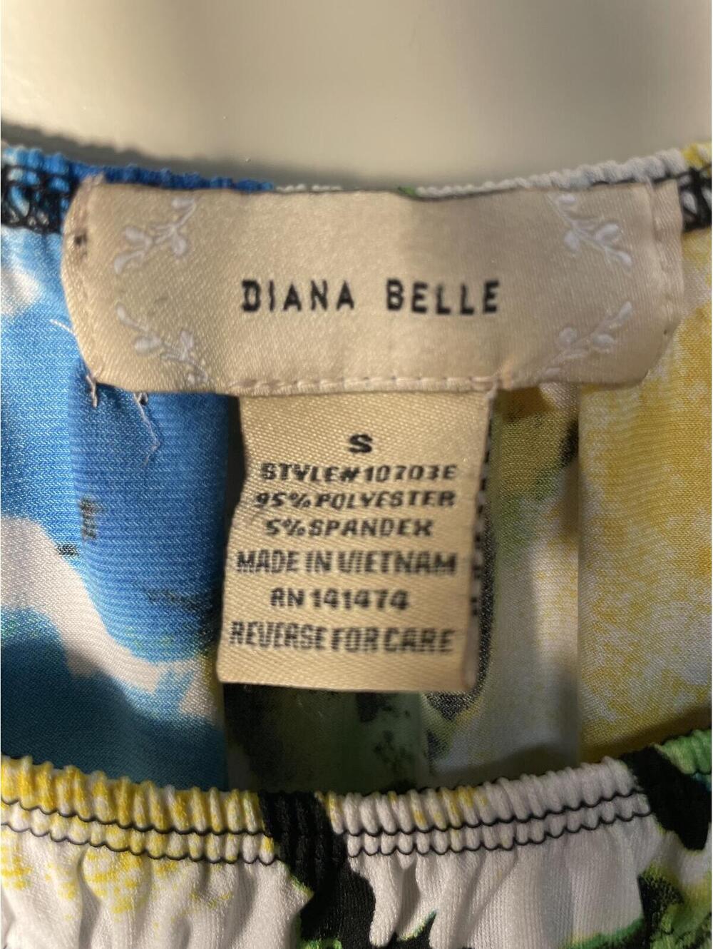 Diana Belle Blouse Top Women's Size Small Floral Romantic - Picture 2 of 5